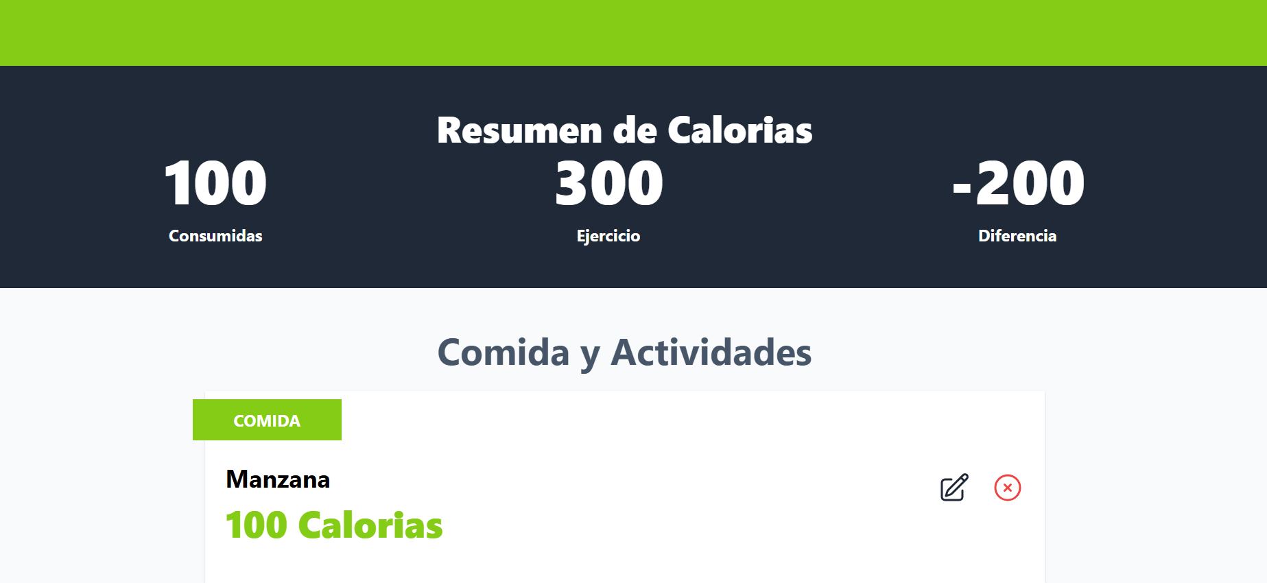 Contador de Calorias🏃🏽‍♀️